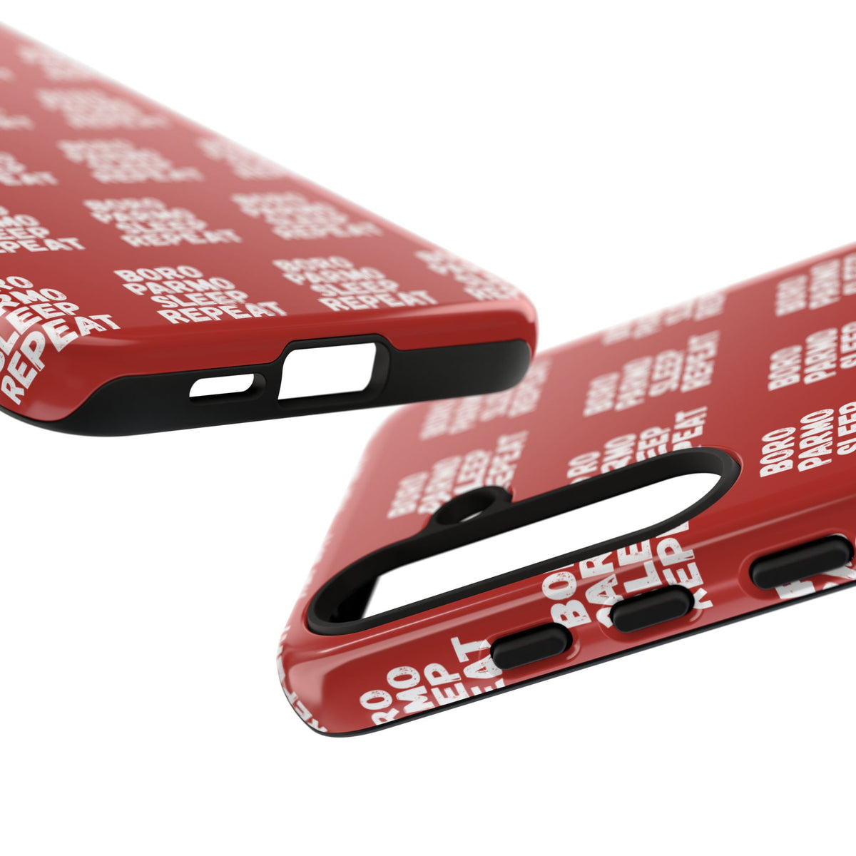 "BORO PARMO SLEEP REPEAT" Phone Case — Red Pattern Tough Case