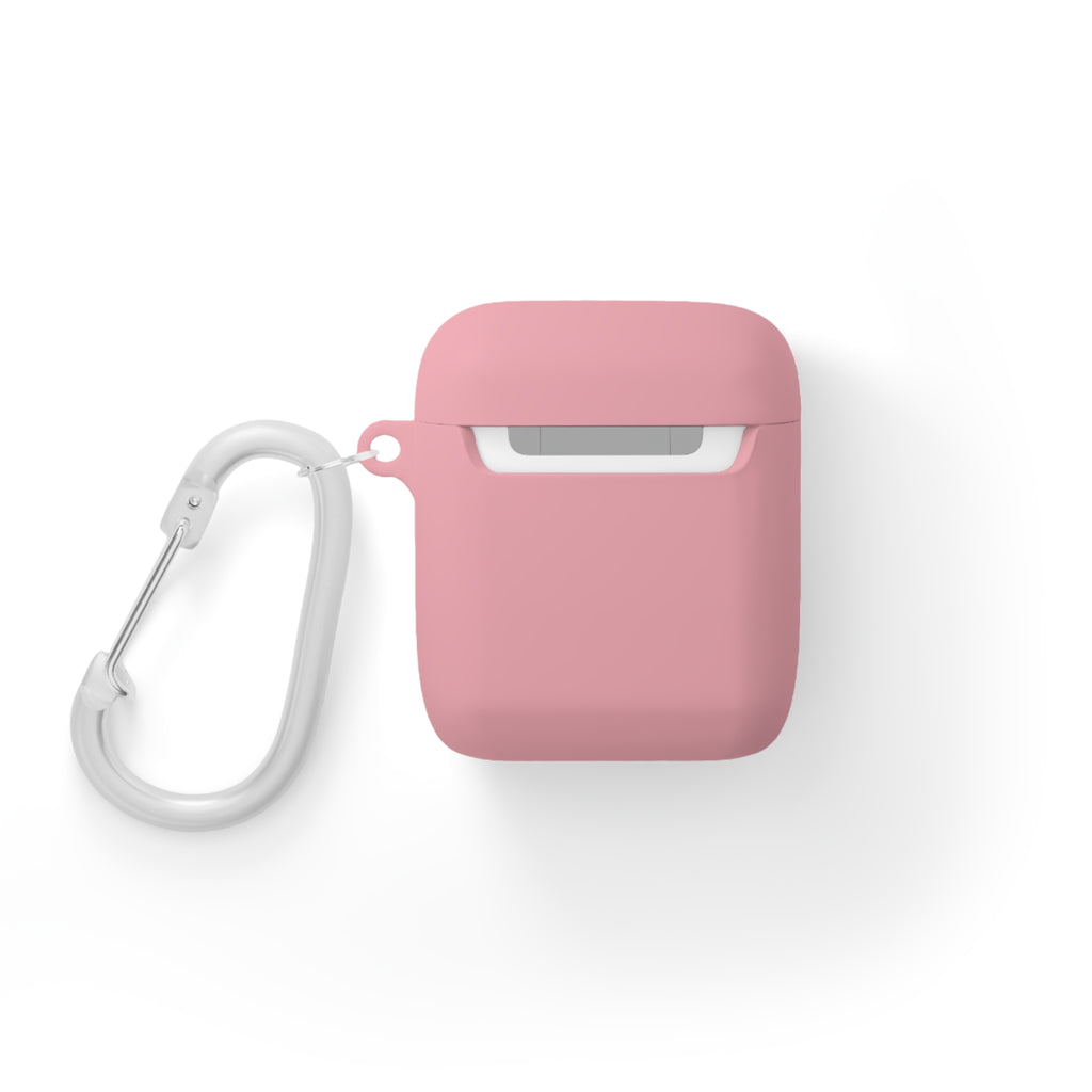 BORO Collegiate AirPods Case Cover — Black Silicone with Carabiner