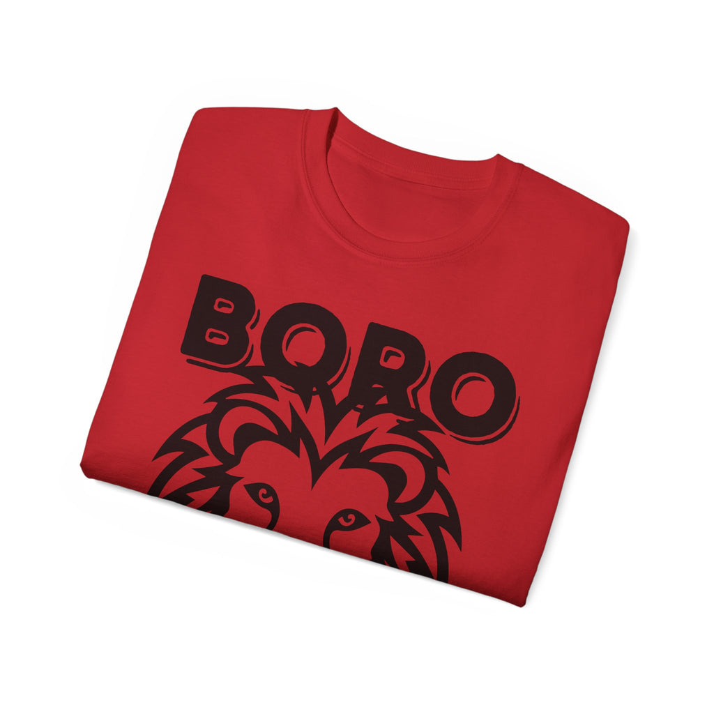 LARGE Black/Red Lion Mascot Tee – BORO 150 Years Commemorative T-Shirt