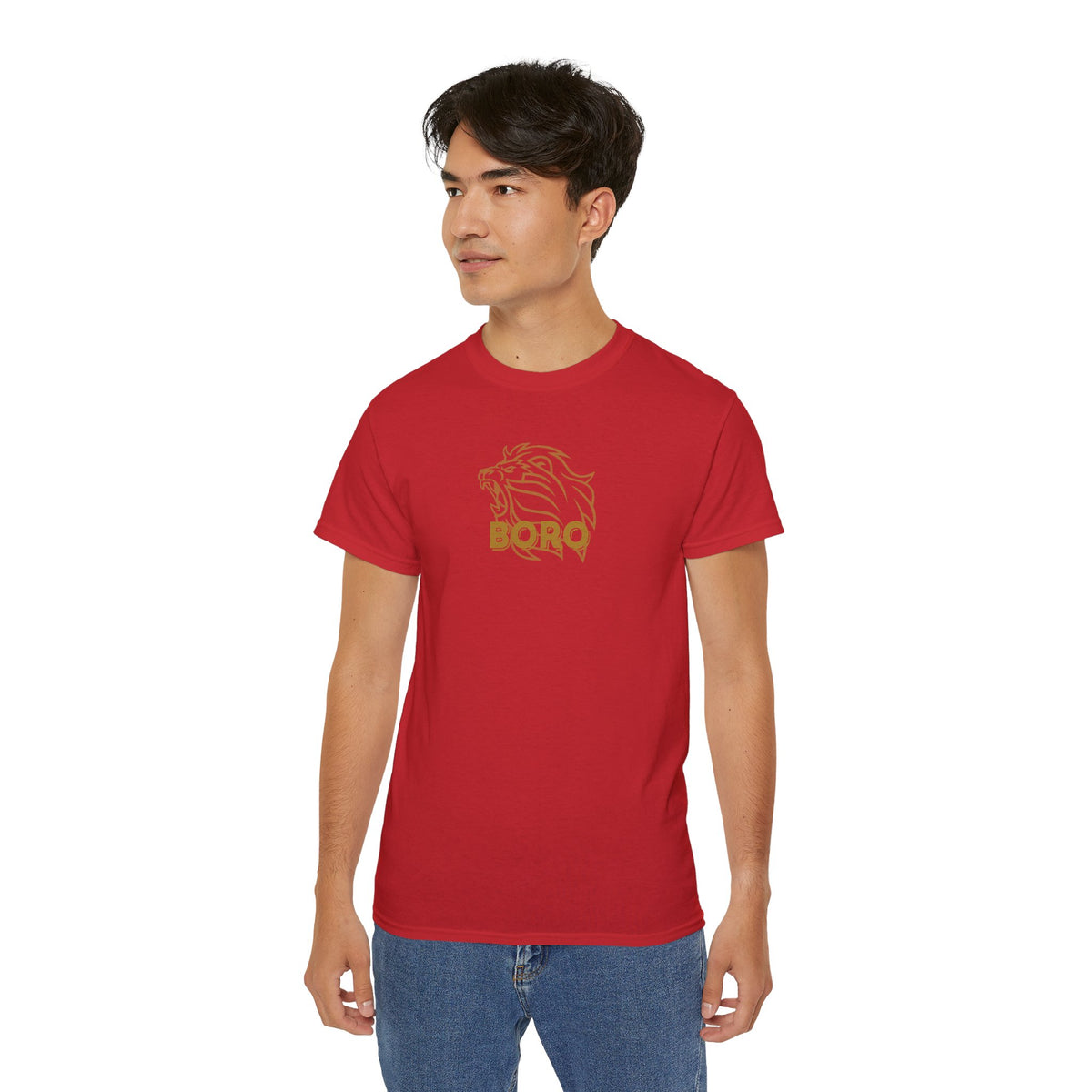 GOLD Roaring Lion BORO Football T-Shirt