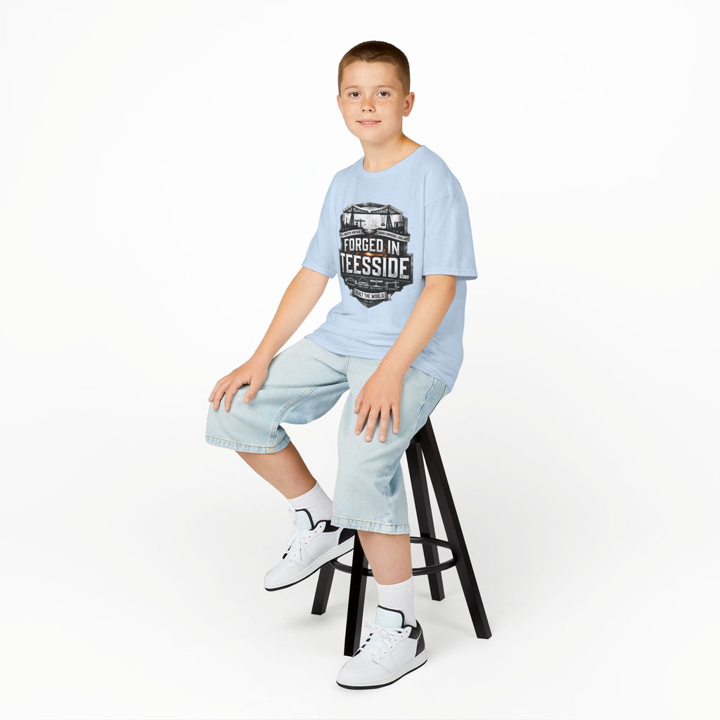 Kids Tee — "Forged in Teesside" BORO Industrial Shirt