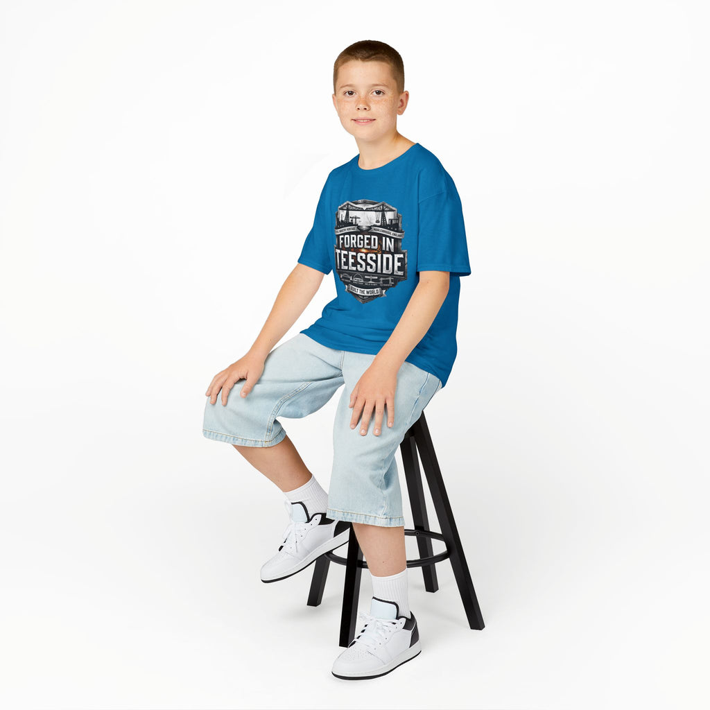 Kids Tee — "Forged in Teesside" BORO Industrial Shirt