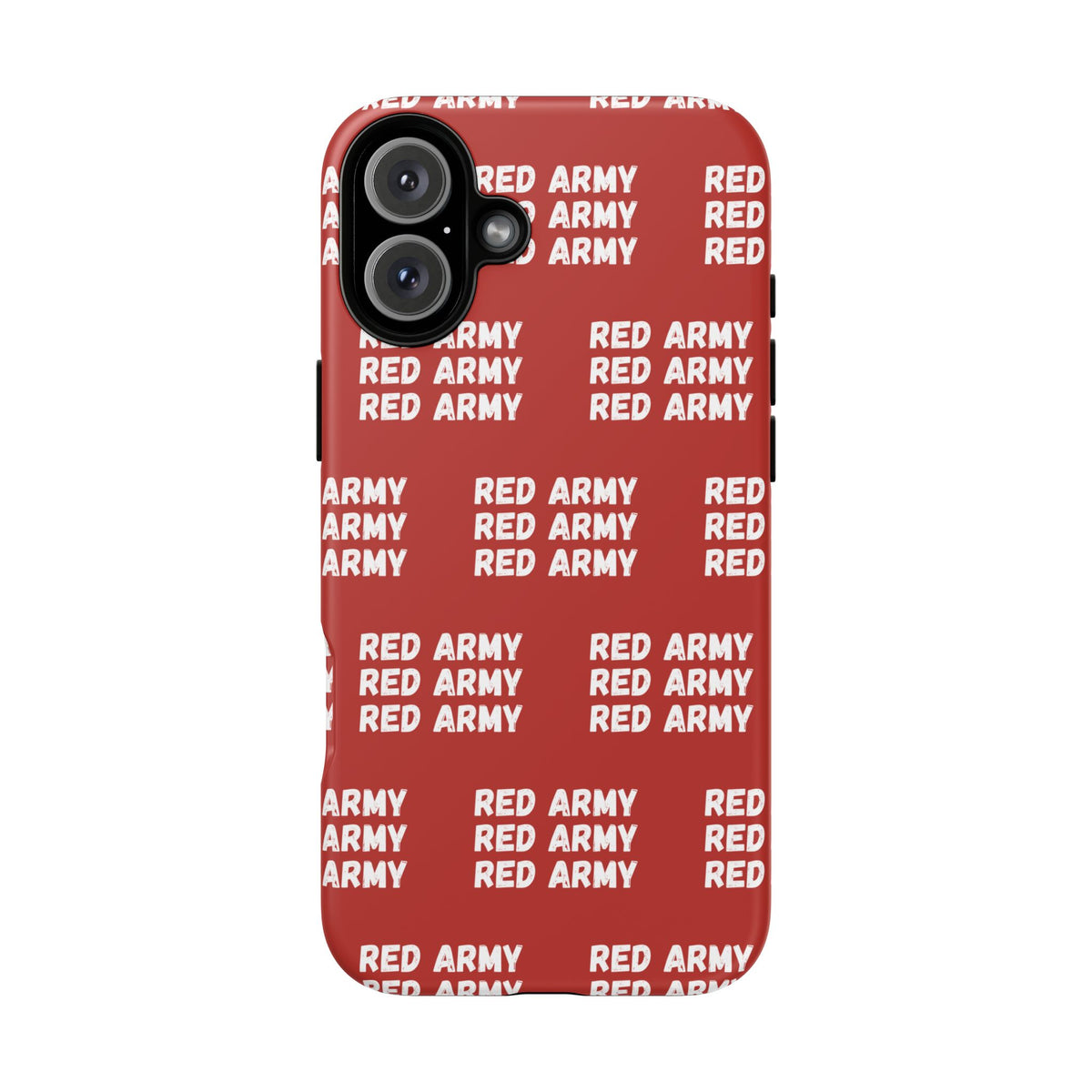 "RED ARMY RED ARMY RED ARMY" Phone Case — Red Pattern Tough Case