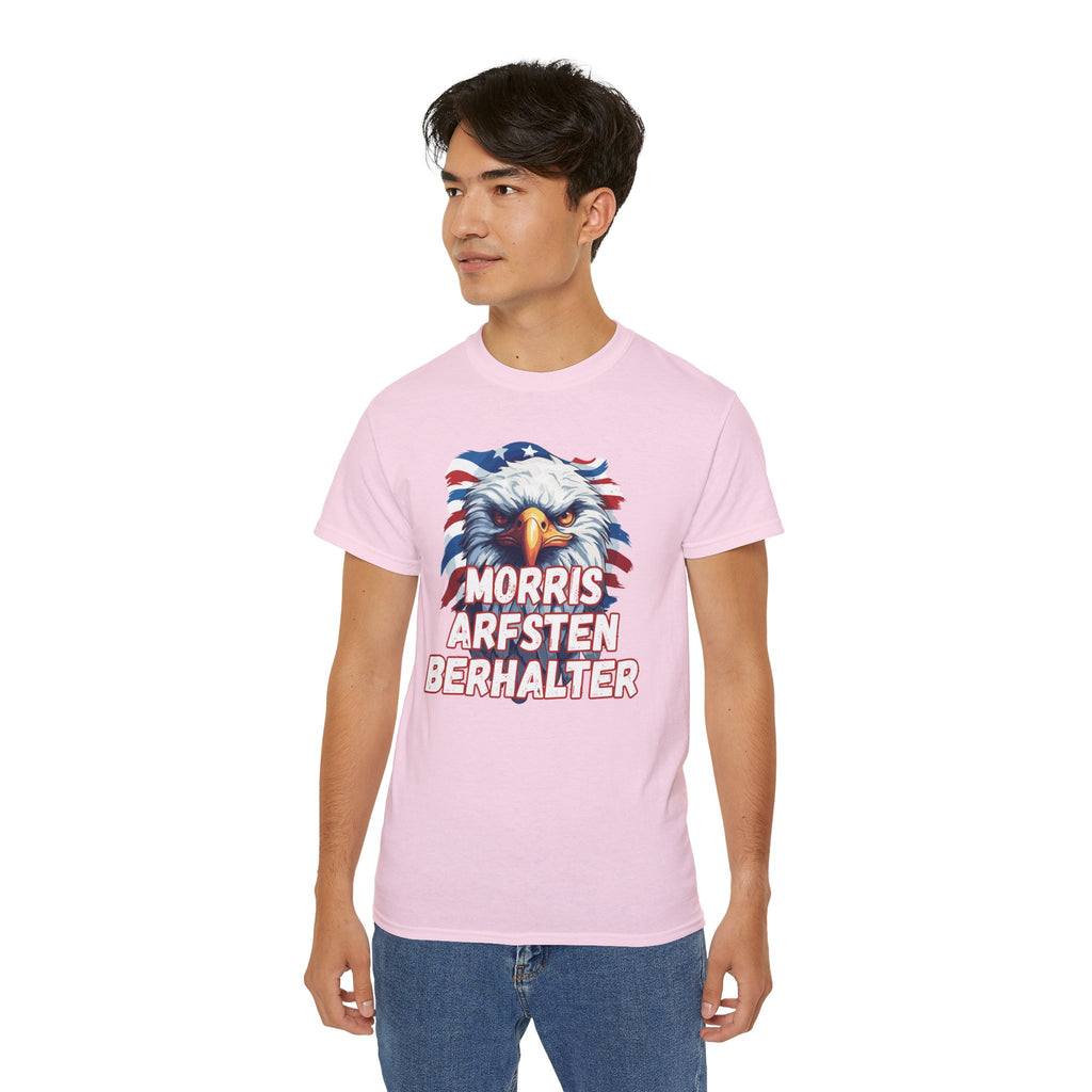 Eagle Graphic Tee — "Morris Arfsten Berhalter" Patriotic USA BORO Shirt