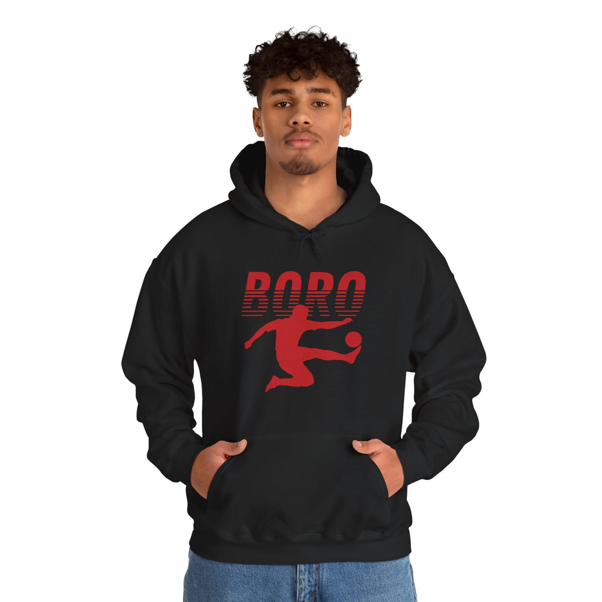 BORO Fade Player Hoodie 'front print' only.
