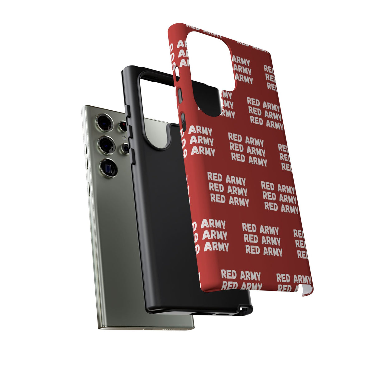 "RED ARMY RED ARMY RED ARMY" Phone Case — Red Pattern Tough Case