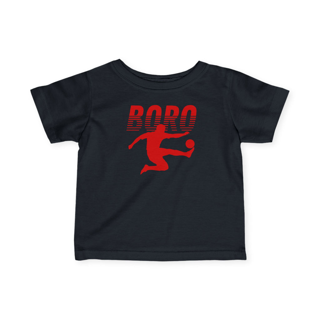 Infant Soccer Tee – 'Boro' Red Kicker Jersey for Baby