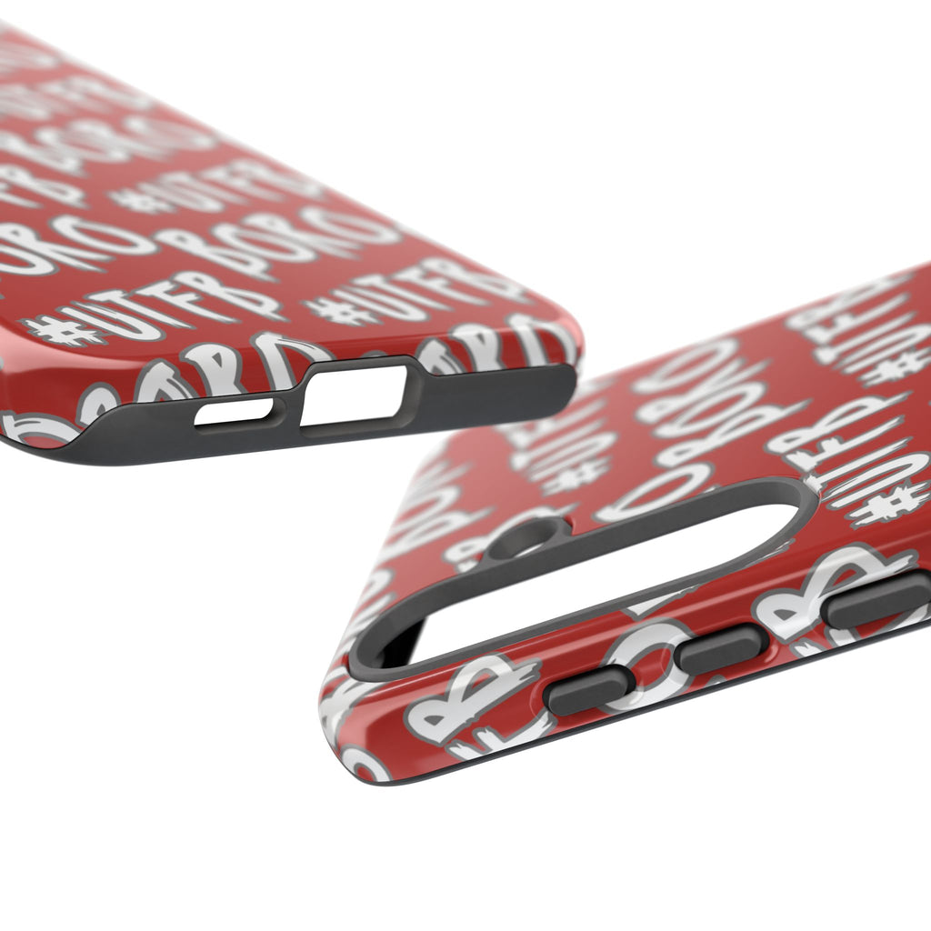 Phone Case — Red #UTFB BORO Pattern Protective Case