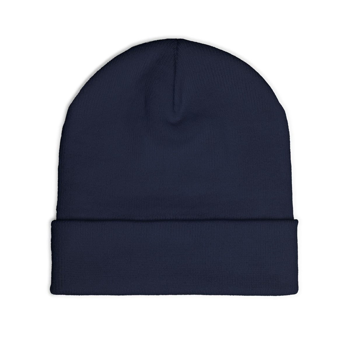 BORO Embroidered Knit Beanie — Vintage College Cuffed Winter Hat
