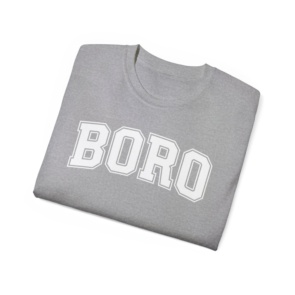 BORO Collegiate Graphic Tee — Classic UNI Lettering T-Shirt