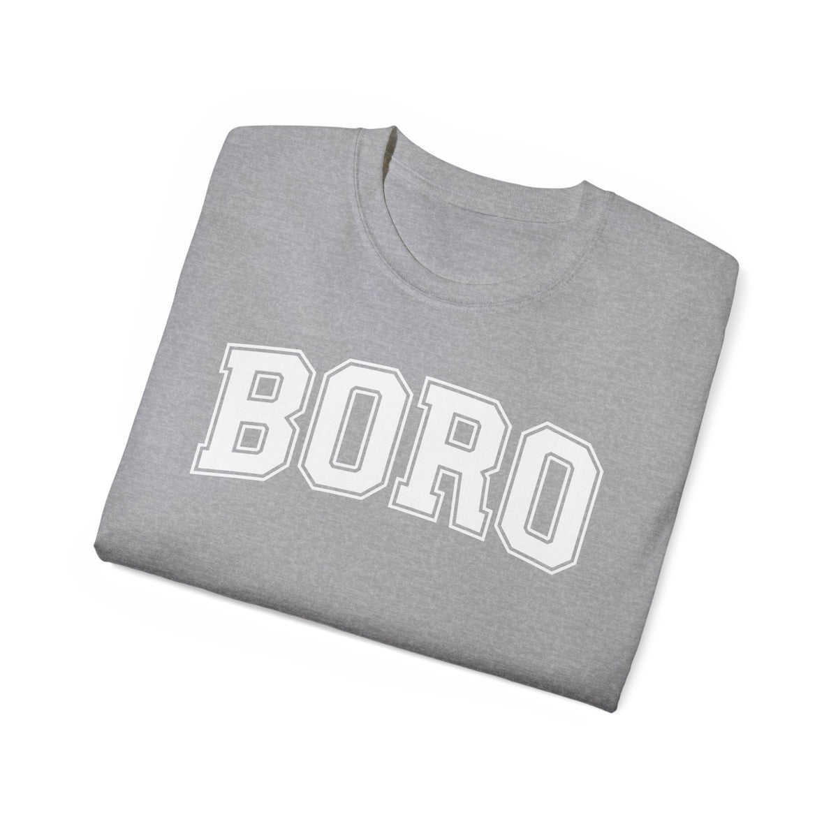 BORO Collegiate Graphic Tee — Classic UNI Lettering T-Shirt