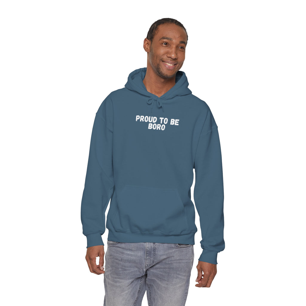 Proud to Be Boro Hoodie — #UTB BORO STYLE 'front print only'