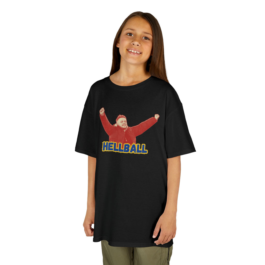 Kids 'HELLBALL' Gaffa Graphic Tee — In Kim we Trust