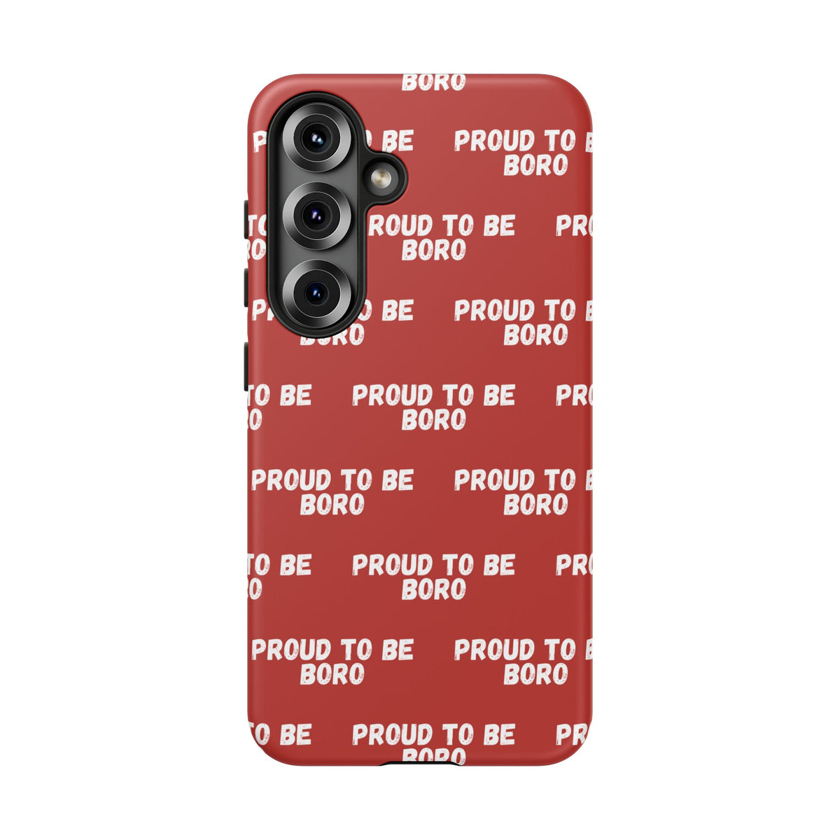 "PROUD TO BE BORO" Phone Case — Red Pattern Tough Case