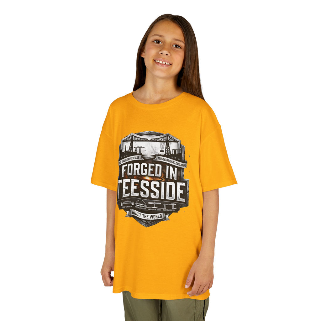 Kids Tee — "Forged in Teesside" BORO Industrial Shirt