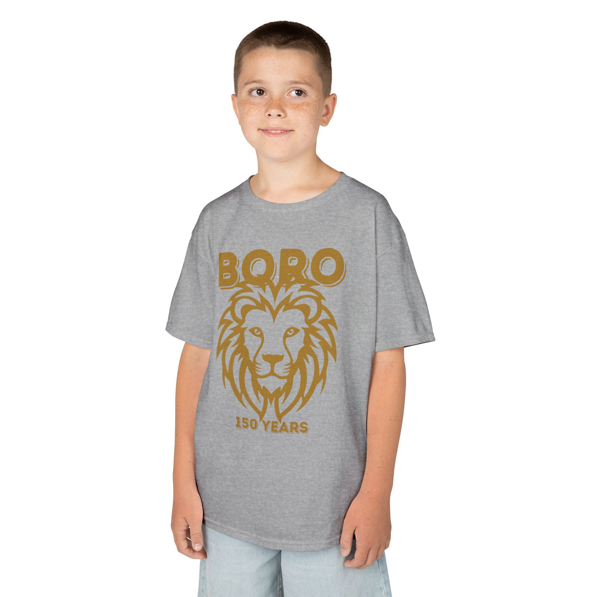 Kids Lion Graphic Tee — "Boro 150 Years" Anniversary Shirt