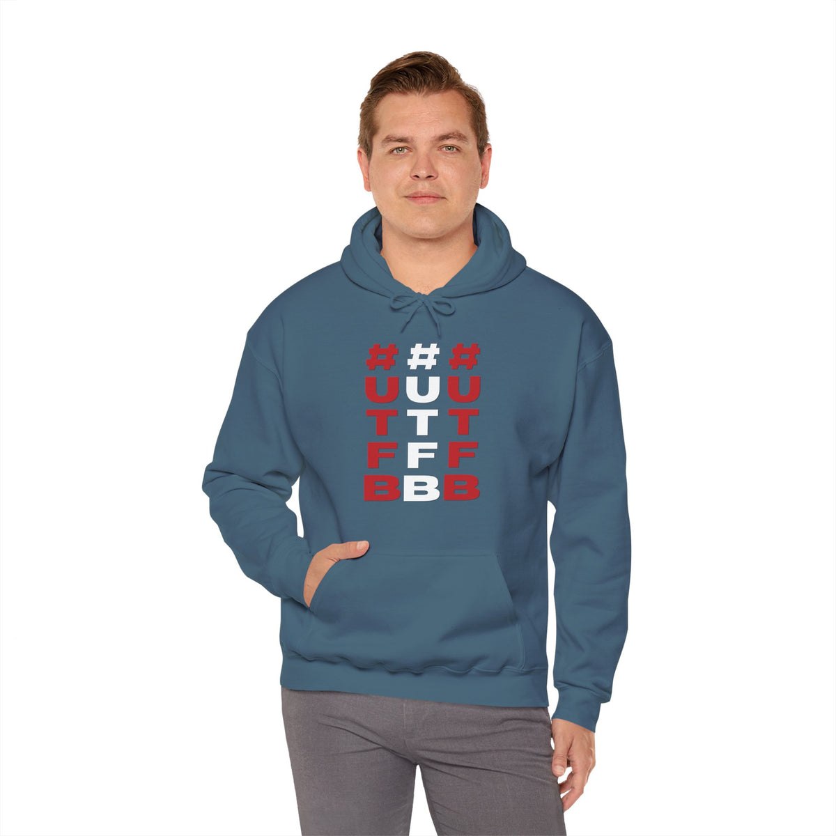 #UTFB 3x Verticle Hoodie 'front print' only.