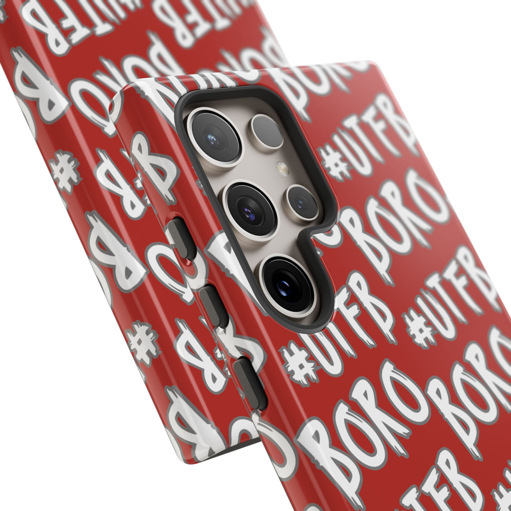 Phone Case — Red #UTFB BORO Pattern Protective Case