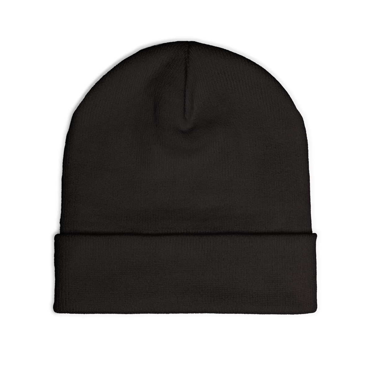 BORO Embroidered Knit Beanie — Vintage College Cuffed Winter Hat