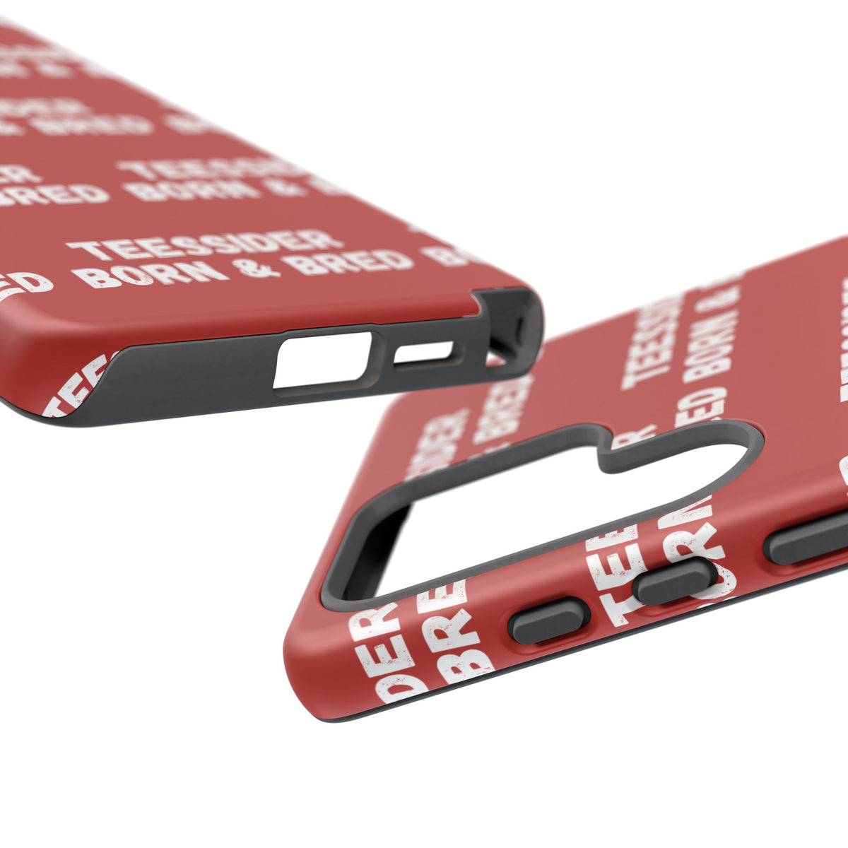 "TEESSIDE BORN & BRED" Phone Case — Red Pattern Tough Case