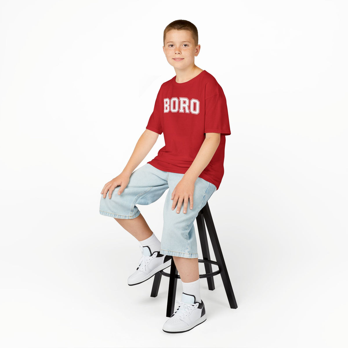 Kids 'BORO' UNI Style Letterman Graphic Tshirt