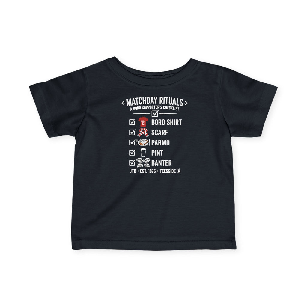 Infant Tee - Boro "Matchday Rituals" Football Baby Shirt