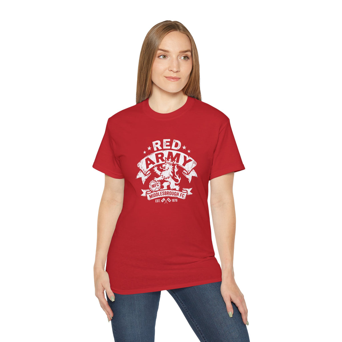Red Army Middlesbrough FC Lion Shirt — BORO Fan Tee