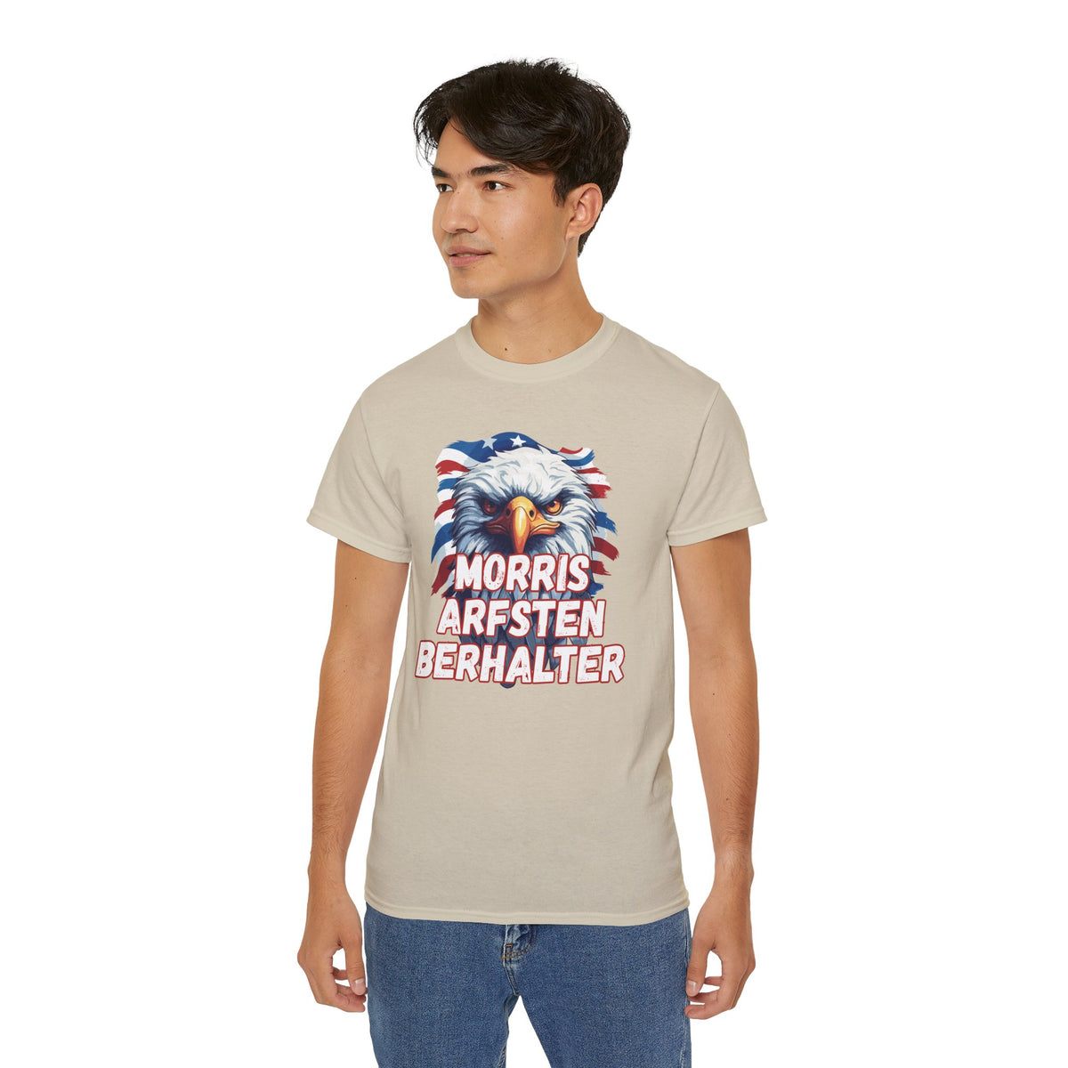 Eagle Graphic Tee — "Morris Arfsten Berhalter" Patriotic USA BORO Shirt
