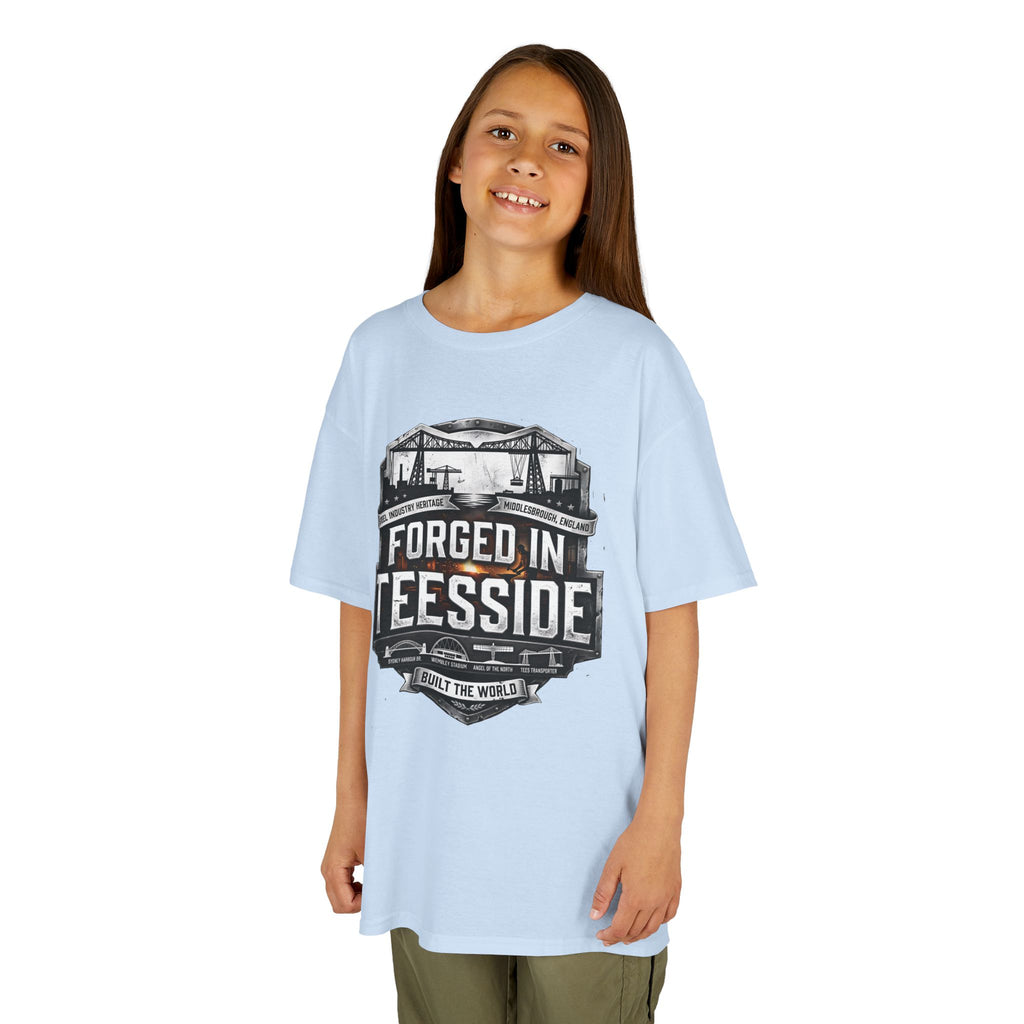 Kids Tee — "Forged in Teesside" BORO Industrial Shirt
