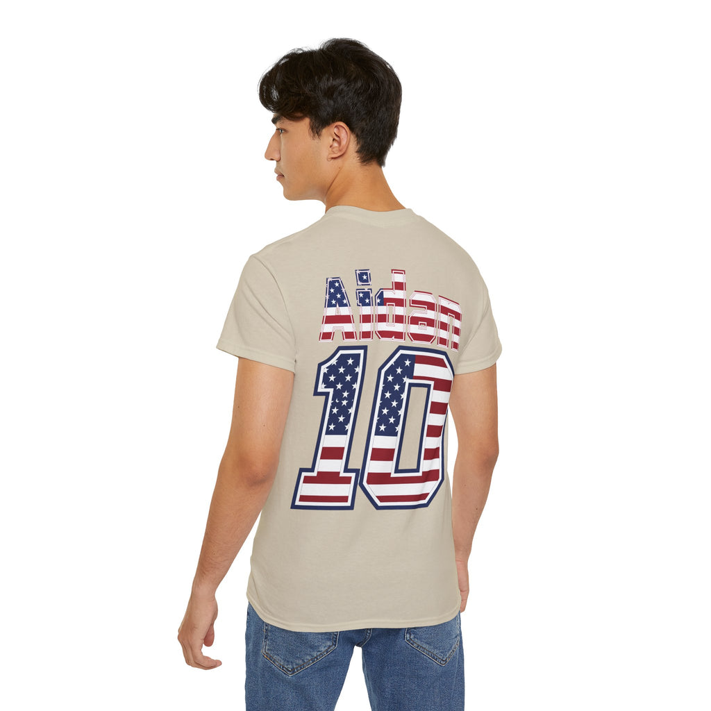 Aidan Morris Number 10 USA Flag Shirt for the BORO 'back print only'
