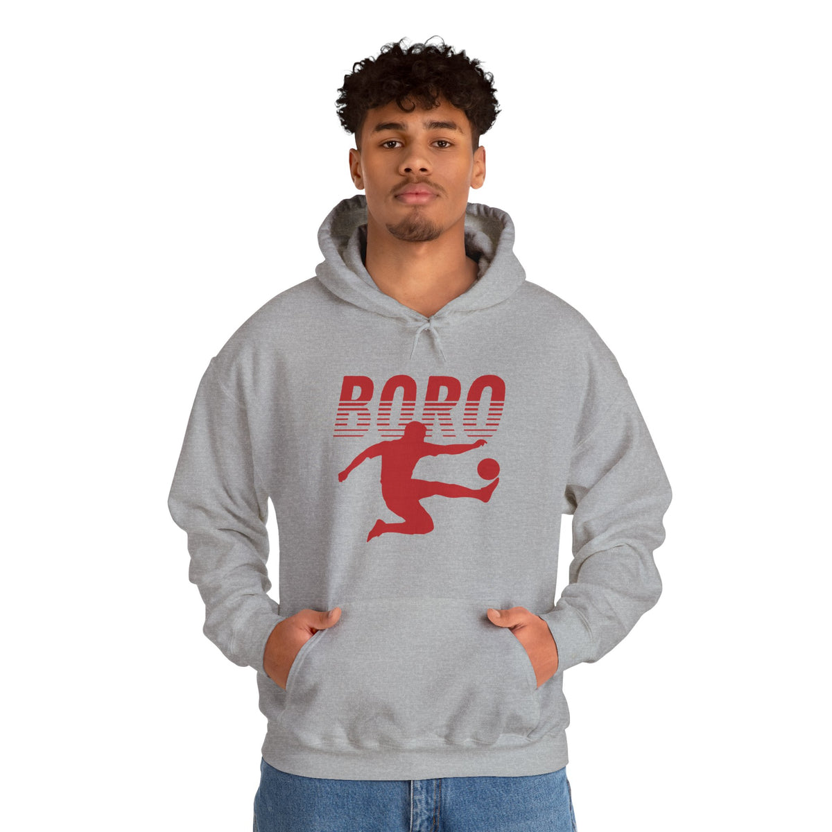 BORO Fade Player Hoodie 'front print' only.