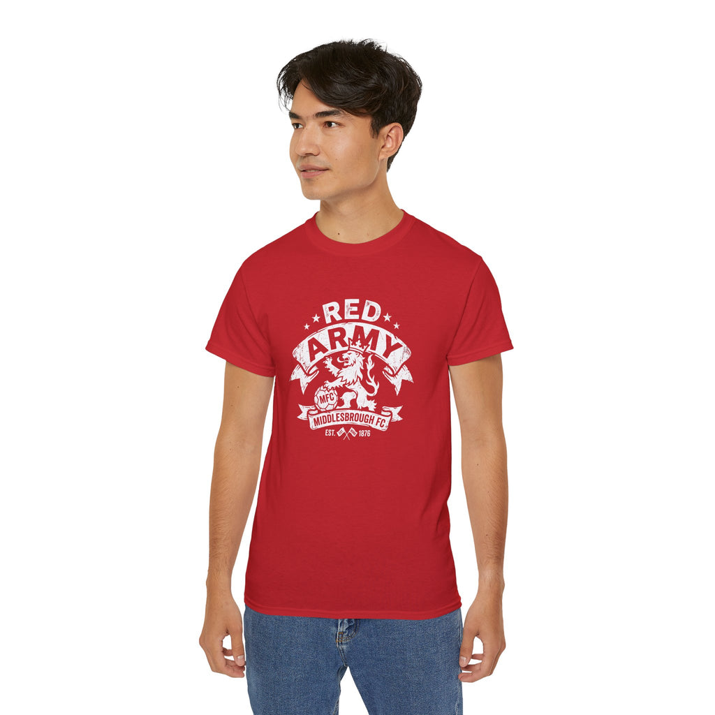 Red Army Middlesbrough FC Lion Shirt — BORO Fan Tee