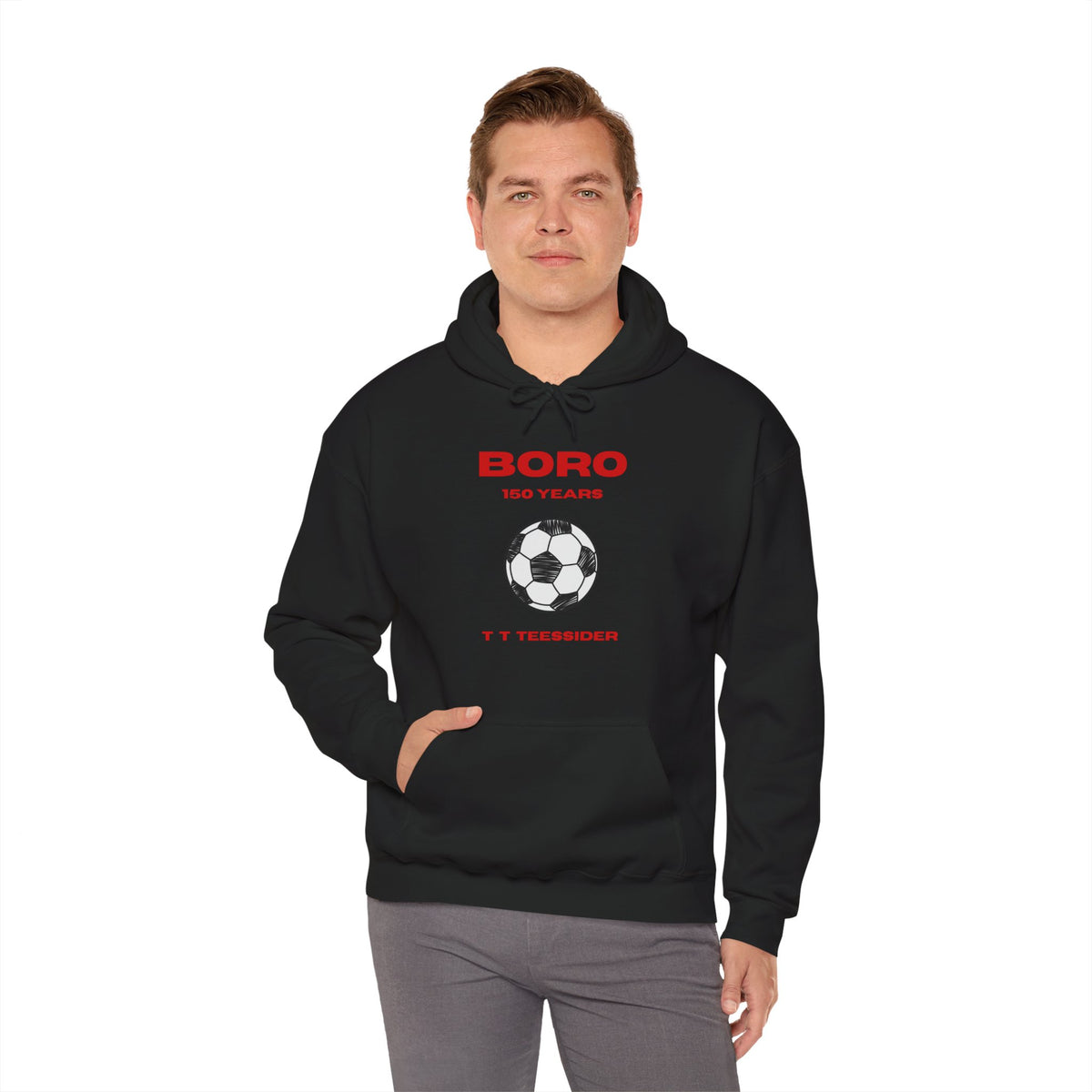 BORO 150 Years Football Hoodie 'front print' only.