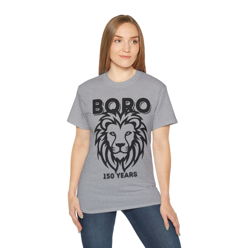 LARGE Black/Red Lion Mascot Tee – BORO 150 Years Commemorative T-Shirt