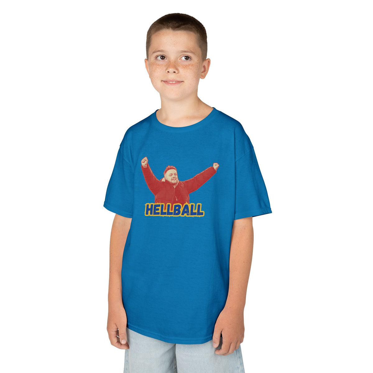 Kids 'HELLBALL' Gaffa Graphic Tee — In Kim we Trust