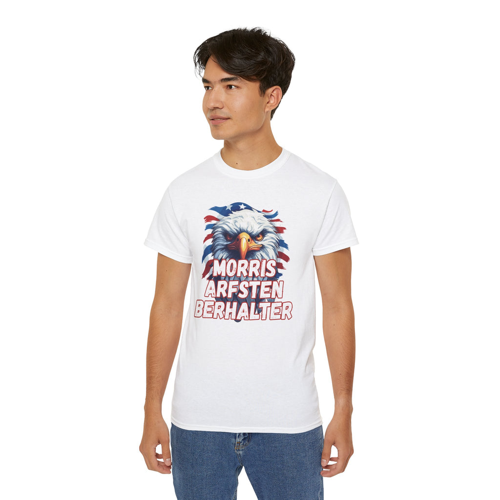 Eagle Graphic Tee — "Morris Arfsten Berhalter" Patriotic USA BORO Shirt