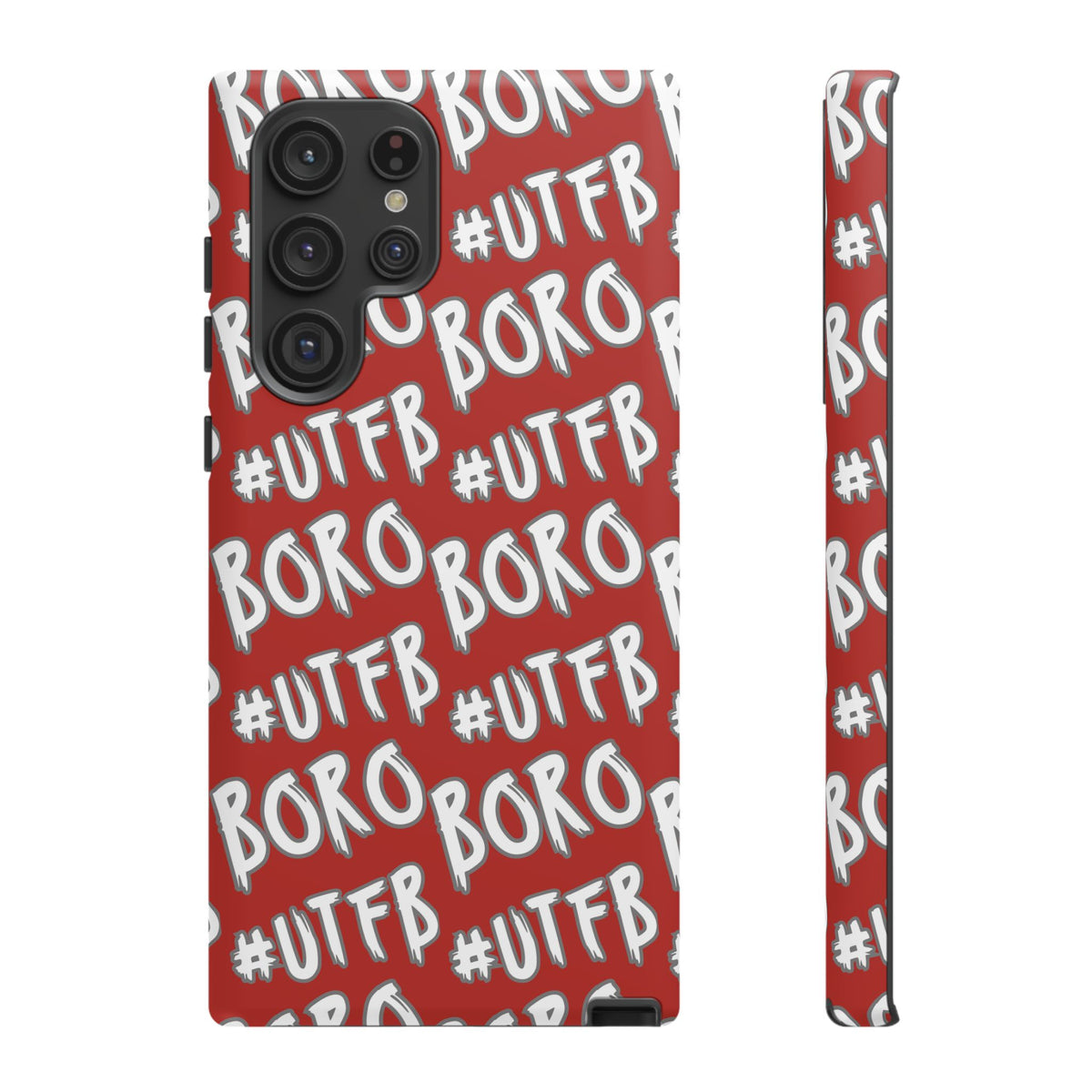 Phone Case — Red #UTFB BORO Pattern Protective Case