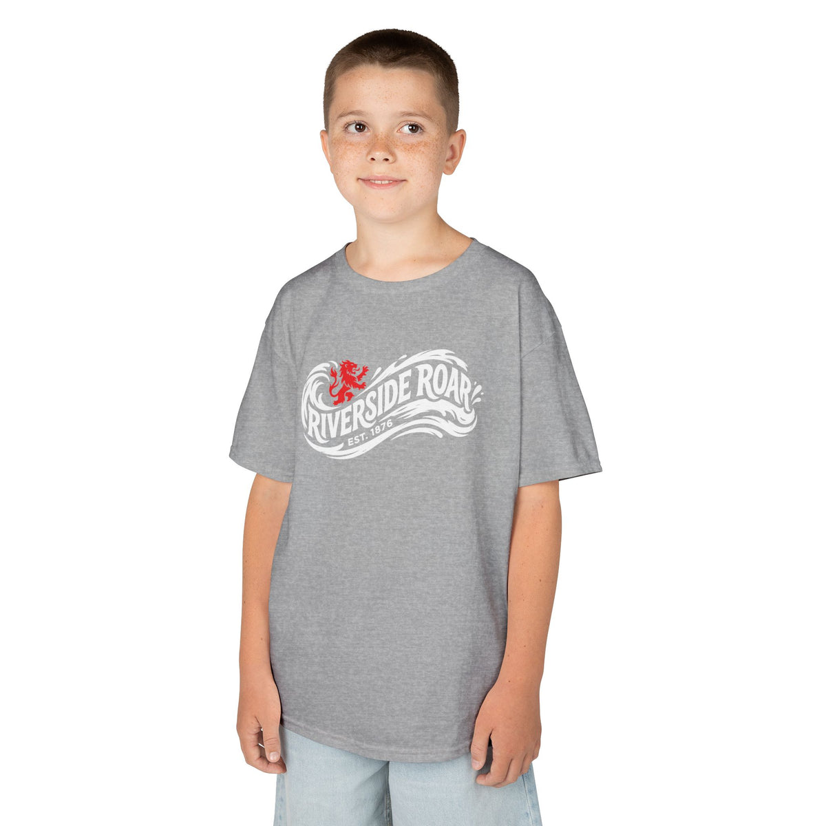 Kids T‑Shirt — Riverside Roar Middlesbrough fc Boro Wave Tshirt (Youth)