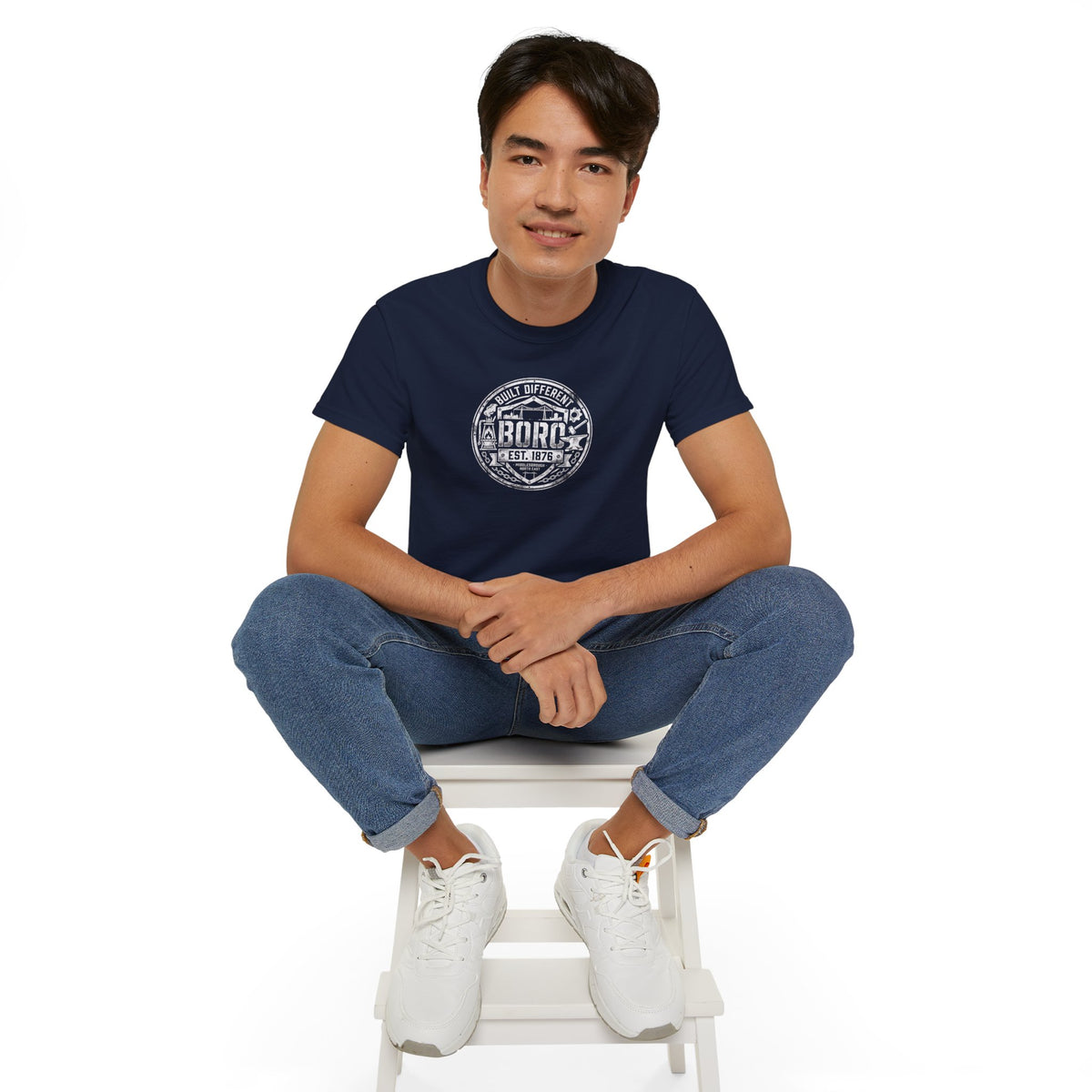 Boro Built Different Emblem T-Shirt — 'BORO Est. 1976' Boro Logo Tee