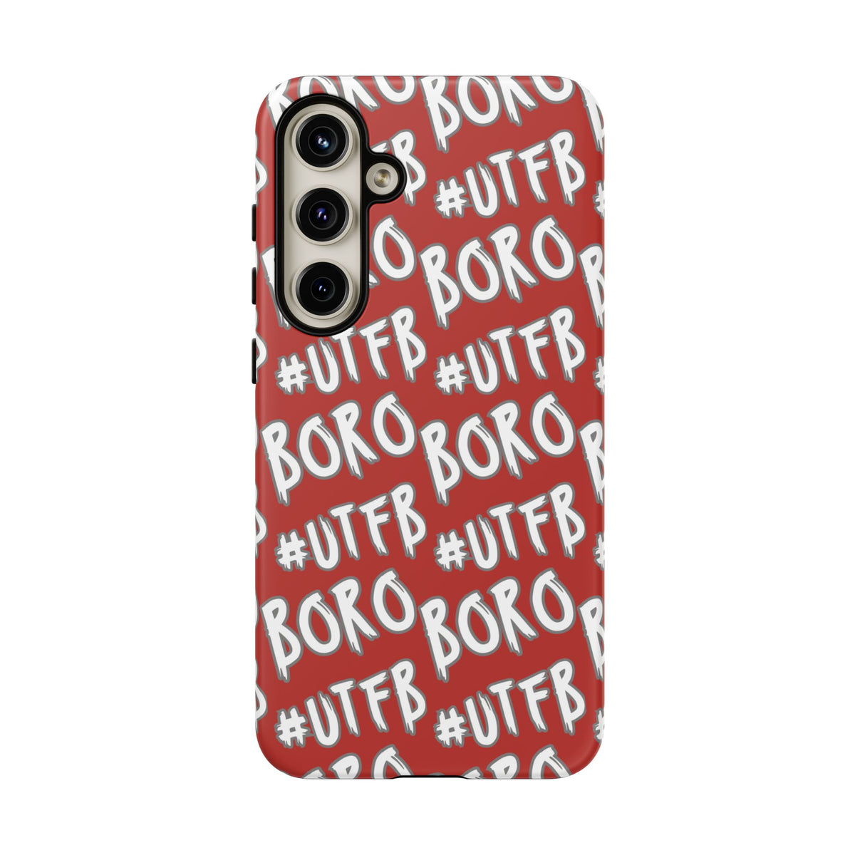 Phone Case — Red #UTFB BORO Pattern Protective Case