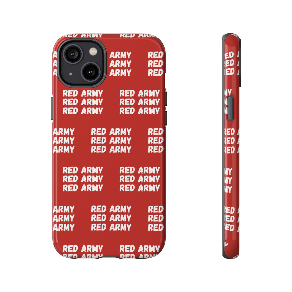 "RED ARMY RED ARMY RED ARMY" Phone Case — Red Pattern Tough Case