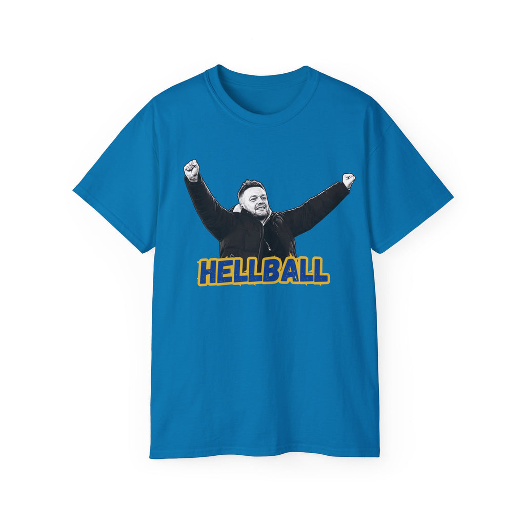 Hellball T‑Shirt — Retro Gaffer Graphic Tee, in Kim we trust