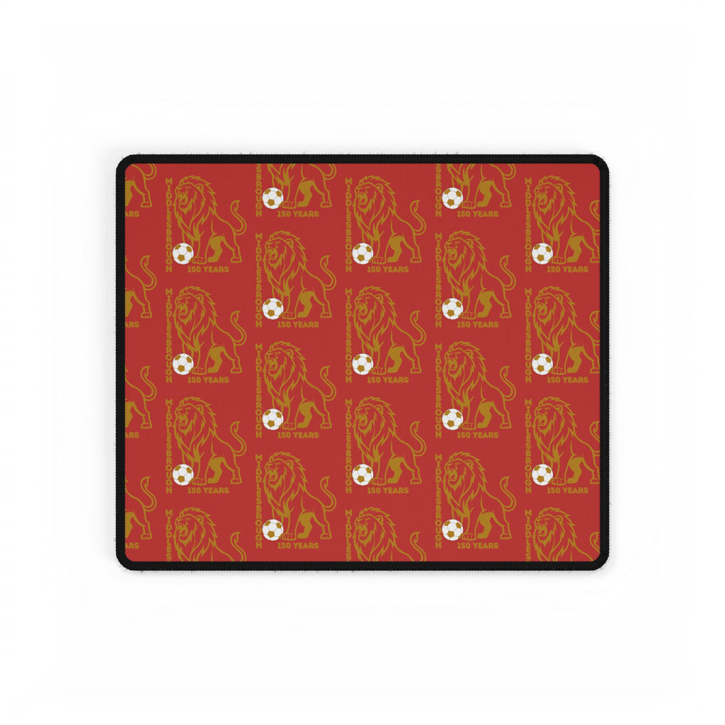 Middlesbrough Lion Crest Red Desk Mat — Large Gaming & Office Desk Pad