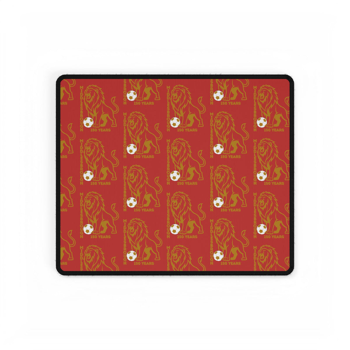 Middlesbrough Lion Crest Red Desk Mat — Large Gaming & Office Desk Pad