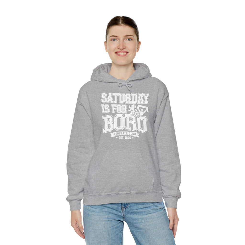 Saturday Is For Boro Hoodie — Football Fan Crewneck Pullover