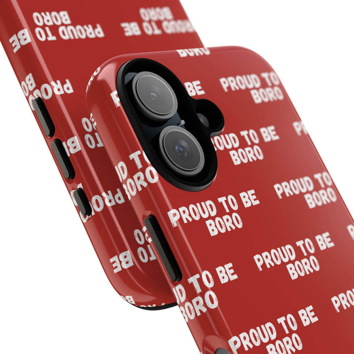 "PROUD TO BE BORO" Phone Case — Red Pattern Tough Case
