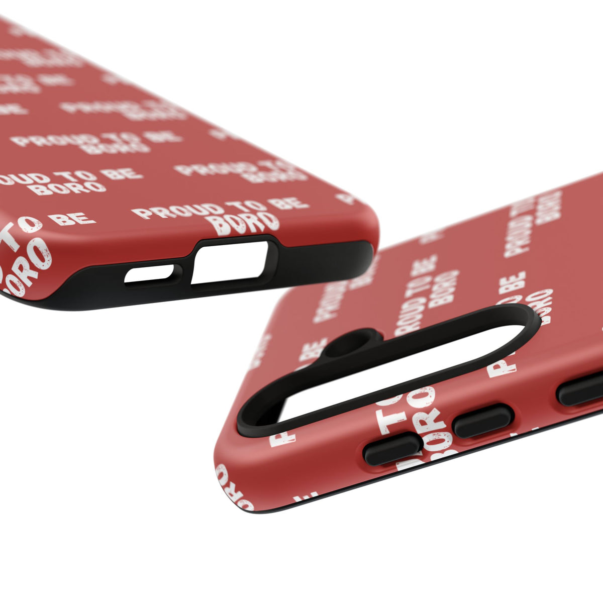"PROUD TO BE BORO" Phone Case — Red Pattern Tough Case