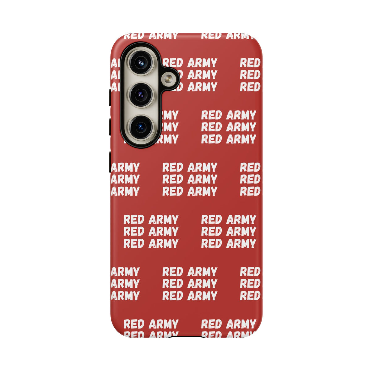 "RED ARMY RED ARMY RED ARMY" Phone Case — Red Pattern Tough Case