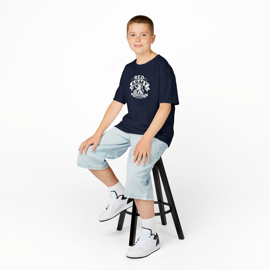 Kids T‑Shirt — "Red Army" BORO Mascot Graphic Tee for Children