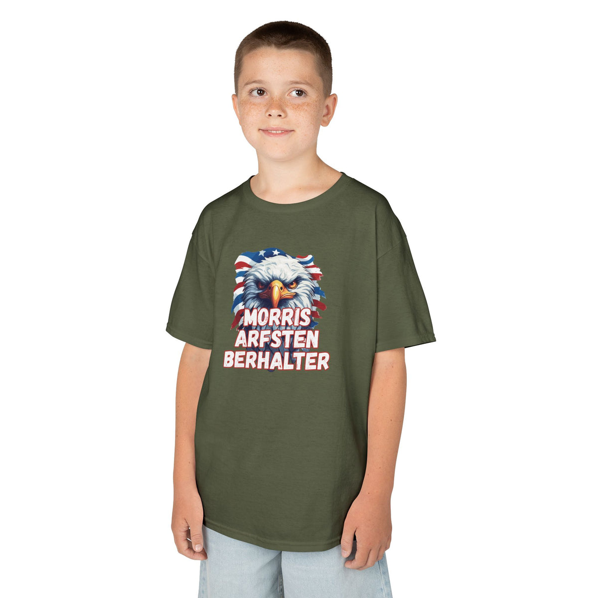 Kids Tee — Patriotic Eagle "Morris Arfsten Berhalter" BORO Graphic